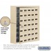 Salsbury Cell Phone Storage Locker - with Front Access Panel - 7 Door High Unit (8 Inch Deep Compartments) - 35 A Doors (34 usable) - Sandstone - Surface Mounted - Resettable Combination Locks